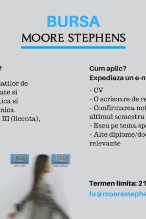 Are you a student in the Academy of Economic Studies of Bucharest? Register and participate to win the Moore Stephens Scholarship